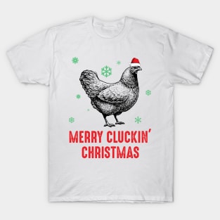 Merry Cluckin' Christmas Chicken Lover T-Shirt